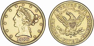 United States of America - Gold - 5 Dollars ... 