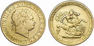 Great Britain - Gold - Sovereign 1817; ... 