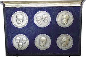 Medalhas - Lote (6 Medalhas) Prata 1970 ... 