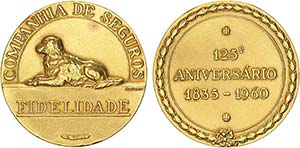 Medals - Gold - Medal 1960; Companhia de ... 