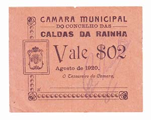 Emergency Paper Money - Portugal - Caldas da ... 