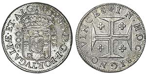 Meio Cruzado 1681; ET.ALG, limpa; G.57.01; ... 