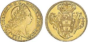 Gold - Meia Peça 1751-J; ligeiros riscos ... 