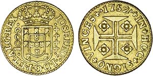 Gold - Quartinho 1752-I; 5 arcos; G.40.02, ... 