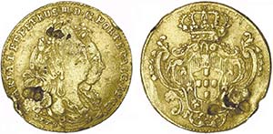 Ouro - Meio Escudo 1778; G.21.02, JS M1.55; ... 