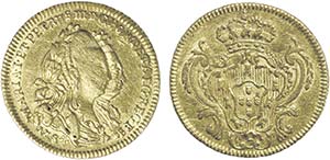 Gold - Meio Escudo 1784; G.21.04, JS M1.57; ... 