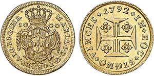 Ouro - Quartinho 1792; Excelente Estado de ... 
