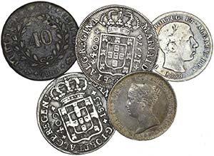 Lot (5 Coins) - D. Maria I: Cruzado Novo ... 