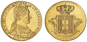Gold - Meia Peça 1830; G.14.01, JS Mi.5; ... 