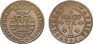 Macuta 1762; copper; Rare; G.08.01; 36.30g; ... 