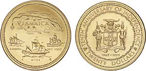 Gold - 20 Dollars (1972); 10th Anniversary ... 