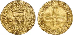 D. João III - Ouro - Cruzado; L-R (3 pontos ... 
