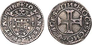 D. João III - Tostão; V-L, 1.º tipo, ... 