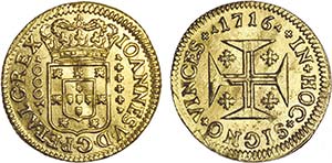 D. João V - Ouro - Quartinho 1716; G.88.12, ... 