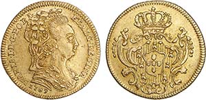 D. Maria I - Ouro - Meio Escudo 1789; ... 
