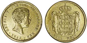 Portugal - D. Pedro V (1853-1861) - Gold - ... 