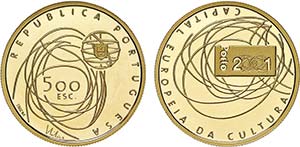 Portugal - Republic - Gold - 500$00 2001; ... 
