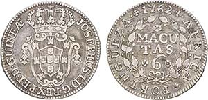 Angola - D. José I (1750-1777) - Silver - 6 ... 