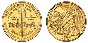 United States of America - Gold - Five ... 