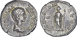 Roman - Plautilla - Denarius; PLAVTILLA ... 