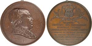 Papal Medals - Copper - 1867 - Gregorio XVI ... 