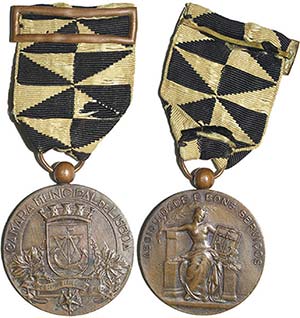 Medals - Copper - Medal; Assiduidade e Bons ... 