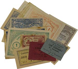 Emergency Paper Money - Portugal - Lot (15 ... 