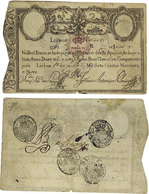 Imperial Treasury - Portugal - 12$800 Réis ... 