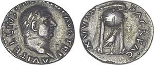 Roman - Vitellius (69) - Denarius; A ... 