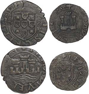 Portugal - D. Manuel I (1495-1521) - Lot (2 ... 