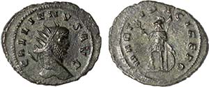 Romanas - Galiano (253-268) - Antoniniano, ... 