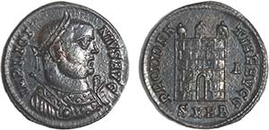 Roman - Licinius (308-324) - Follis, billon; ... 