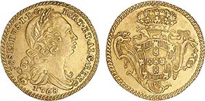 D. José I - Ouro - Escudo 1768-J; Rara ... 