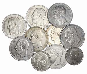 Belgium - Lot (10 Coins) - 5 Francs 1851 ... 