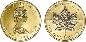 Canada - Gold - 50 Dollars 1989; KM.125.2; ... 
