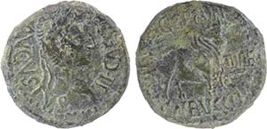 Ibero-Roman - Celsa - As; Tiberius (14-36); ... 