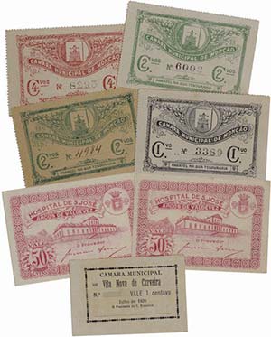 Emergency Paper Money - Portugal - Lote (7 ... 