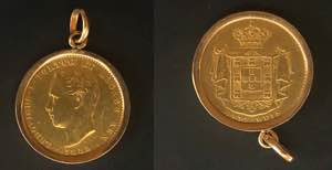 D. Luís I - Ouro - 5000 Réis 1889; com ... 