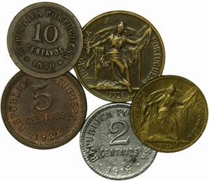 República - Lote (34 Moedas) - 1$00 1924, ... 
