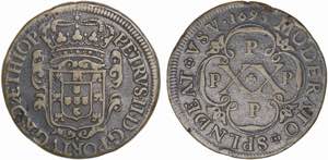 Angola - D. Pedro II (1683-1706) - XX Réis ... 