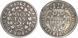 Angola - D. José I (1750-1777) - Silver - 2 ... 