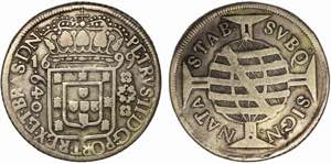 Brasil - D. Pedro II - 640 Réis 1699; Rio ... 