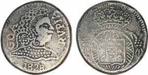 India - D. Pedro IV (1826-1828) - Silver - ... 