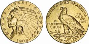 United States of America - Gold - 5 Dollars ... 