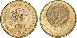 México - Ouro - 20 Pesos 1959; KM.478; ... 