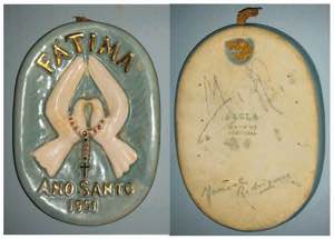Medals - Faiança - Fátima Ano Santo 1951; ... 