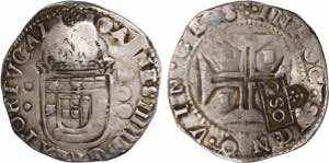 D. Afonso VI - Carimbo 2S0 coroado sobre ... 