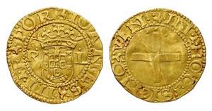 D. João III - Ouro - Cruzado; R--L (3 ... 