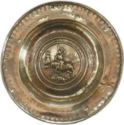 Nuremberg Brass Charity Plates - Latão ... 