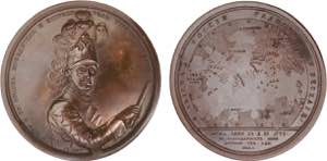 Medals - Russia - Bronze 1770 Medalha de ... 